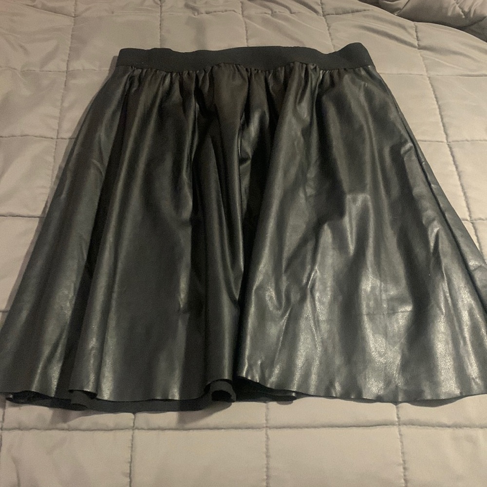 Faux Leather Skirt